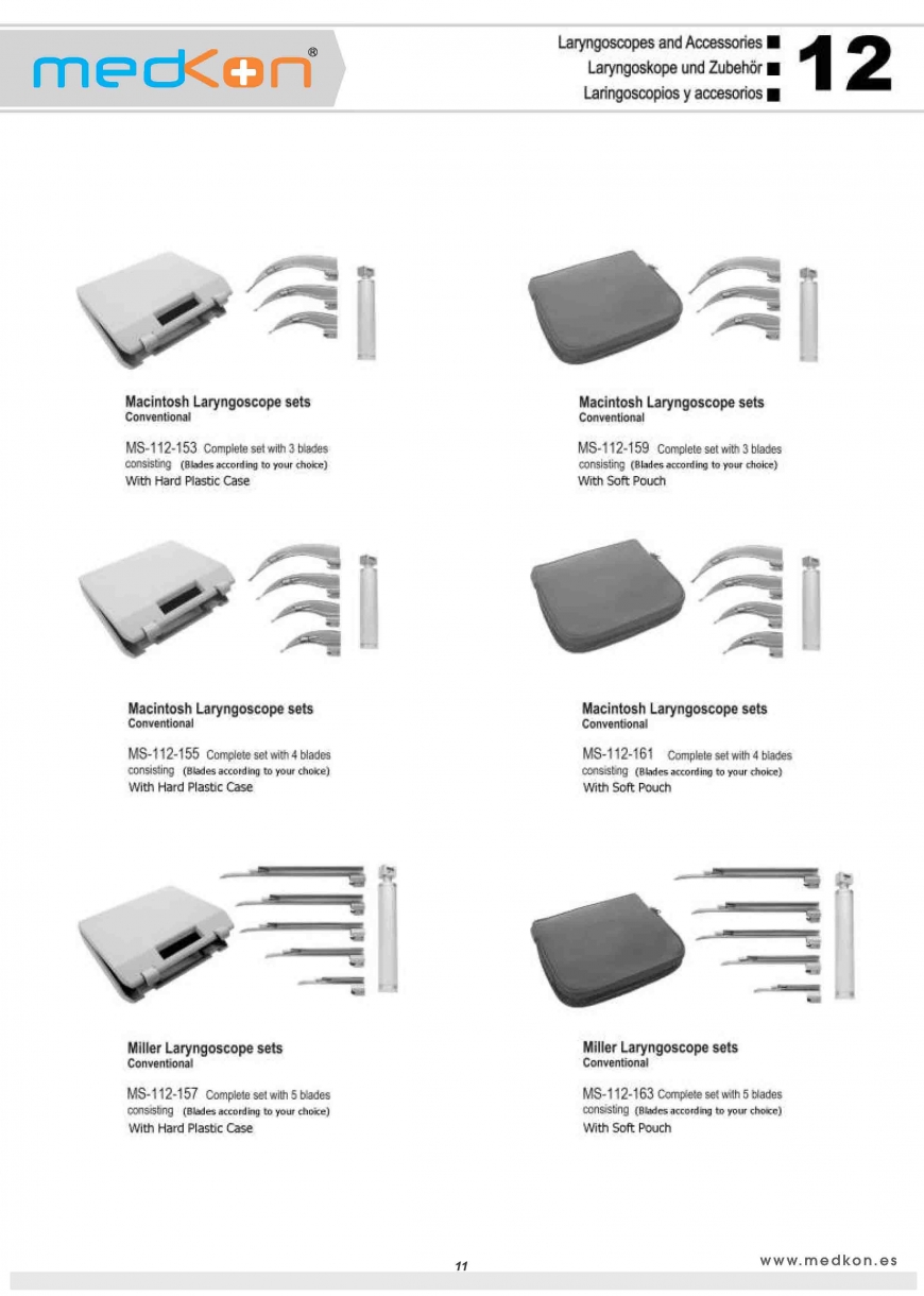 Laryngoscopes Sets (5)