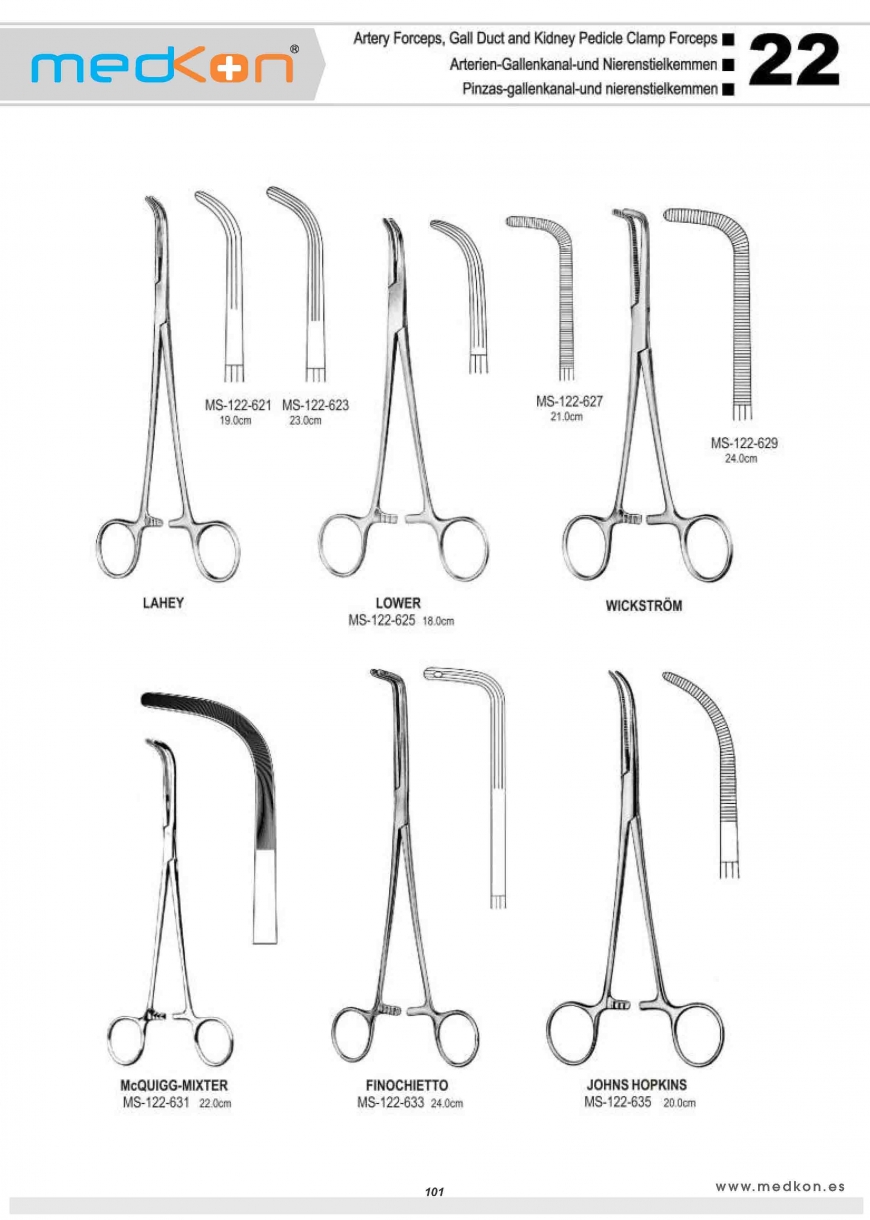 Gall Duct and Kidney Pedicle Clamp Forceps (21)