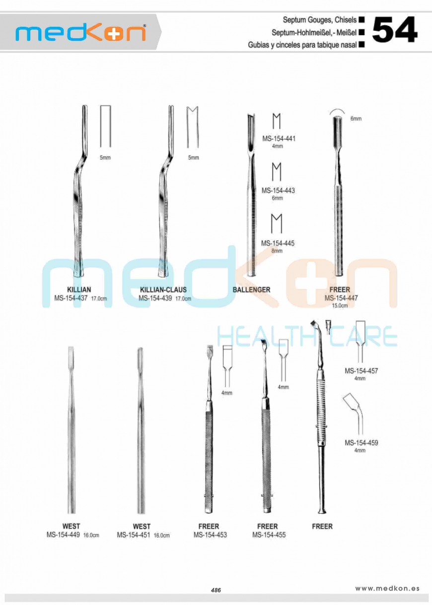 Septum Gouges and Chisels (21)